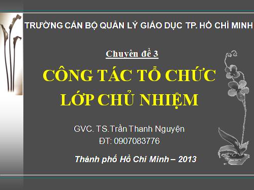 chuyên đề gvcn