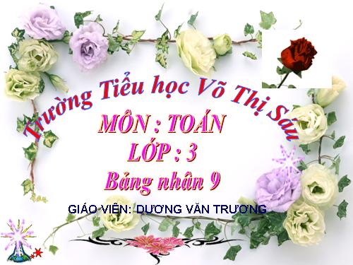 Bảng nhân 9