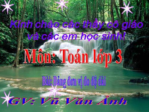 Bảng đơn vị đo độ dài