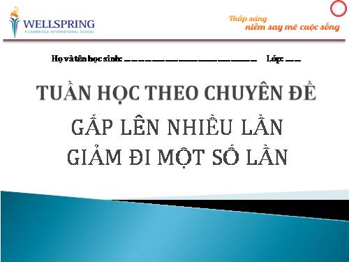 Phieu chuyen de Gap - giam lop 3