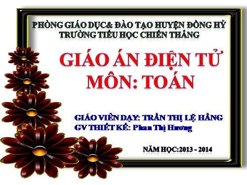 Các Bài giảng khác thuộc Chương trình Toán 3