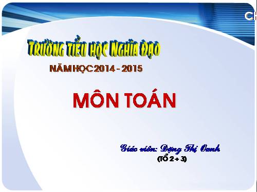 Cộng, trừ các số có ba chữ số (không nhớ)