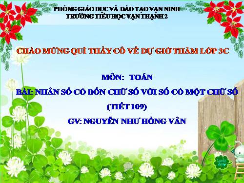 Nhân số có bốn chữ số với số có một chữ số