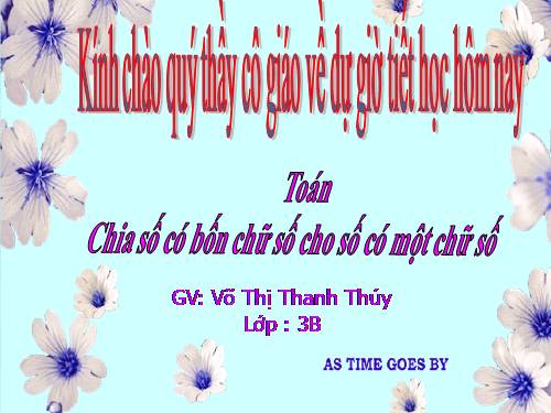 Chia số có bốn chữ số cho số có một chữ số