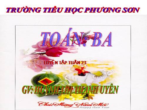 Các Bài giảng khác thuộc Chương trình Toán 3