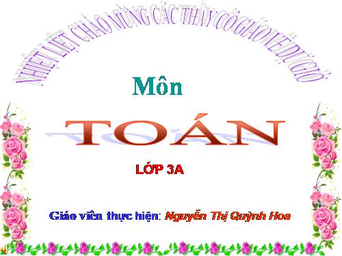Các Bài giảng khác thuộc Chương trình Toán 3