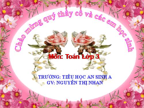 Các Bài giảng khác thuộc Chương trình Toán 3