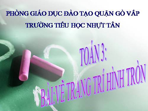 Vẽ trang trí hình tròn
