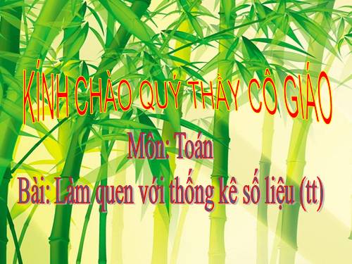 Làm quen với thống kê số liệu (tiếp theo)