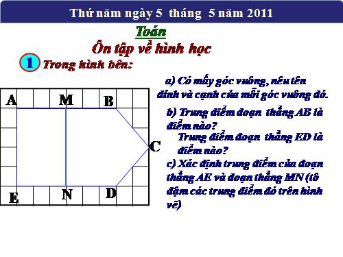 Ôn tập về hình học (tiếp theo)