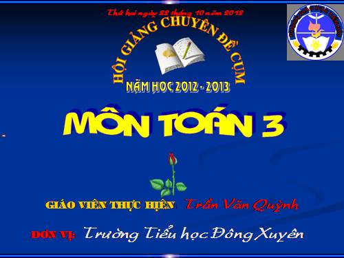 Nhân số có ba chữ số với số có một chữ số