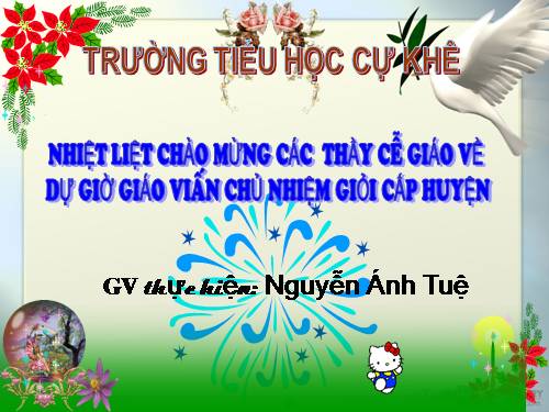Giáo án thi Chủ nhiệm giỏi TH Cự Khê