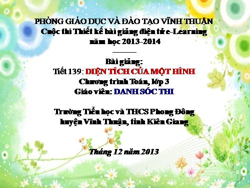 Diện tích của một hình