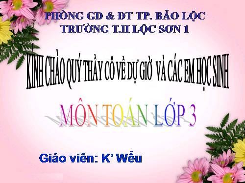 Phép trừ các số trong phạm vi 10 000