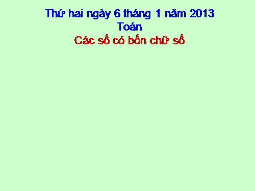Các số có bốn chữ số