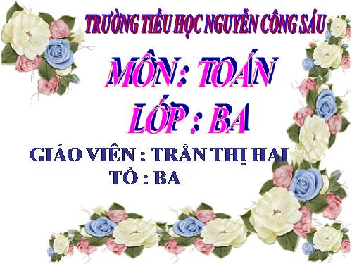Phép trừ các số trong phạm vi 10 000