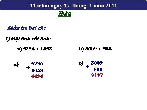 Các Bài giảng khác thuộc Chương trình Toán 3