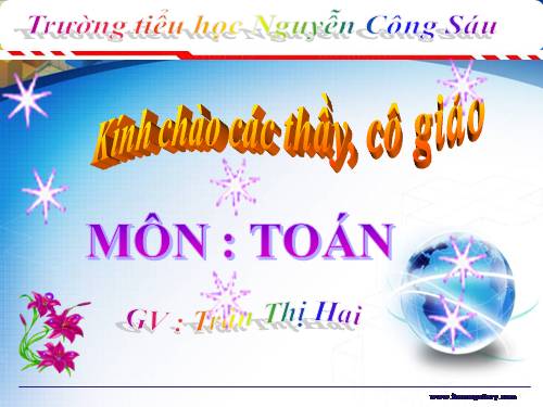 Các Bài giảng khác thuộc Chương trình Toán 3