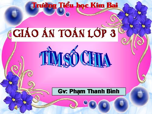 Tìm số chia