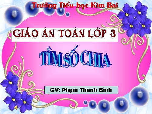 Tìm số chia