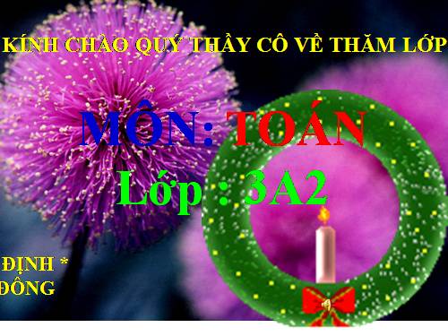 Các Bài giảng khác thuộc Chương trình Toán 3