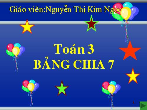 Bảng chia 7