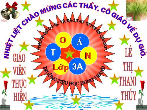 Các Bài giảng khác thuộc Chương trình Toán 3