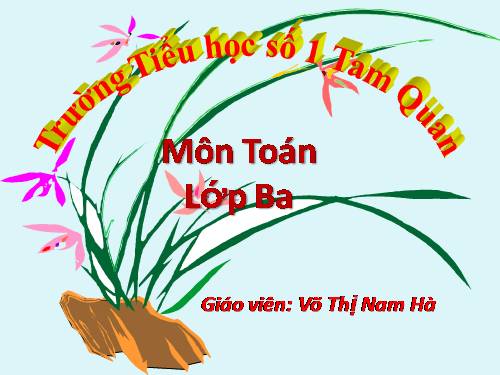 Các Bài giảng khác thuộc Chương trình Toán 3