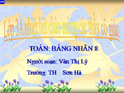 Bảng nhân 8