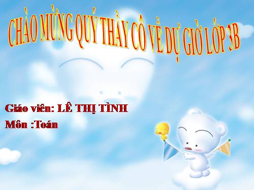 Các Bài giảng khác thuộc Chương trình Toán 3