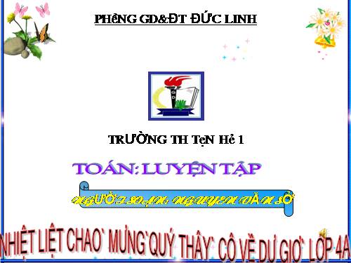 Các Bài giảng khác thuộc Chương trình Toán 3