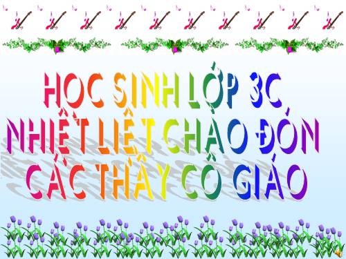 Các Bài giảng khác thuộc Chương trình Toán 3