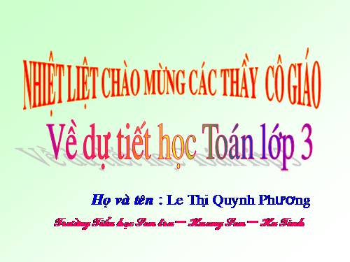 Bài toán giải bằng hai phép tính (tiếp theo)