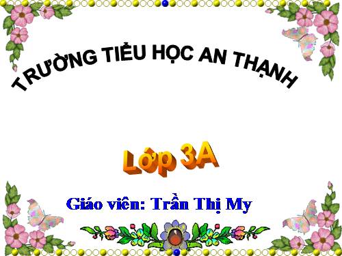 Các Bài giảng khác thuộc Chương trình Toán 3