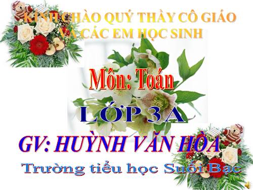 Các Bài giảng khác thuộc Chương trình Toán 3