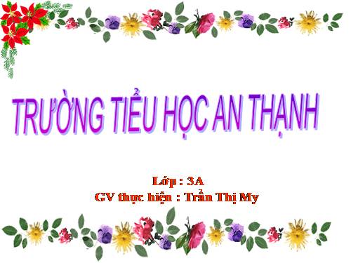 Các Bài giảng khác thuộc Chương trình Toán 3
