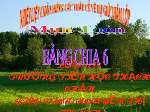 Bảng chia 6