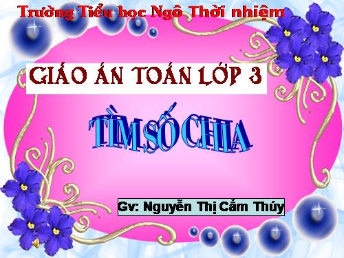 Tìm số chia