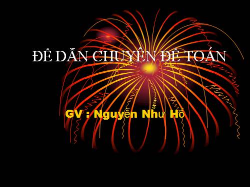 giáo án điện tử lop 3 đề dần toán