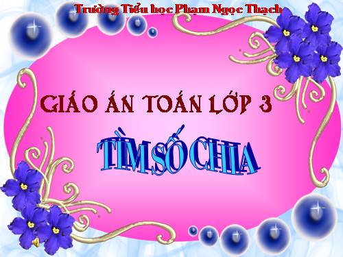 Tìm số chia