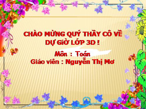 Các Bài giảng khác thuộc Chương trình Toán 3