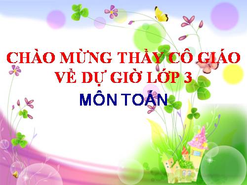 Các Bài giảng khác thuộc Chương trình Toán 3