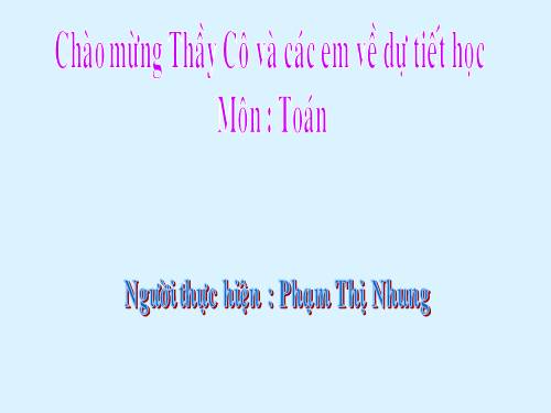 Làm quen với biểu thức