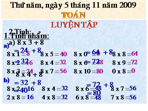 Các Bài giảng khác thuộc Chương trình Toán 3