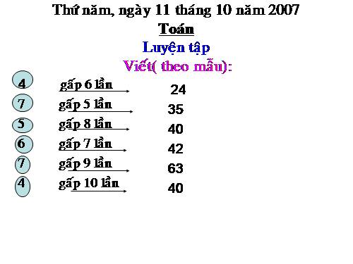 Các Bài giảng khác thuộc Chương trình Toán 3