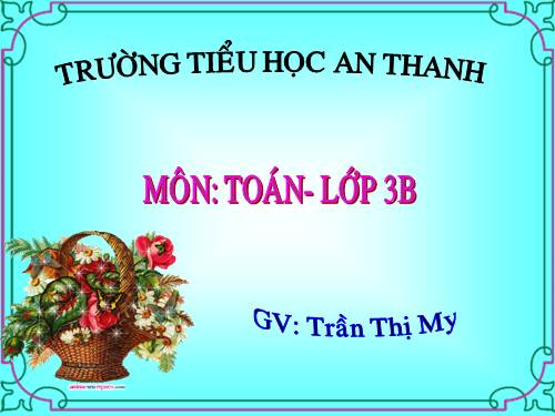 Các Bài giảng khác thuộc Chương trình Toán 3