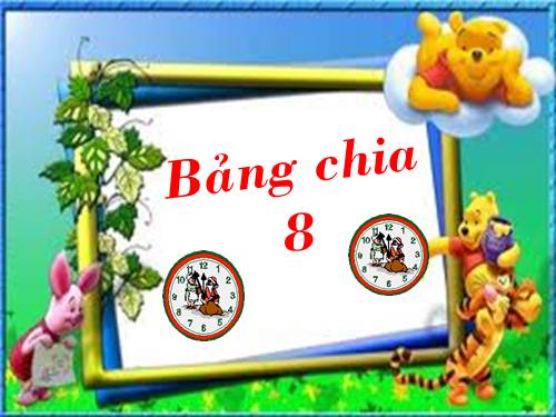 Bảng chia 8