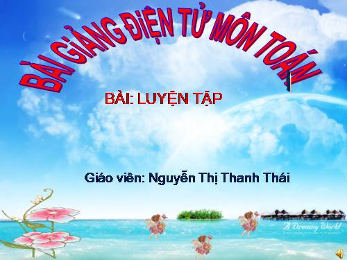 Các Bài giảng khác thuộc Chương trình Toán 3