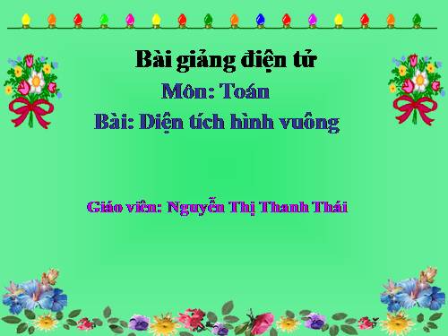 Diện tích hình vuông