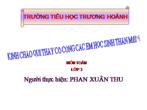 Bài toán giải bằng hai phép tính